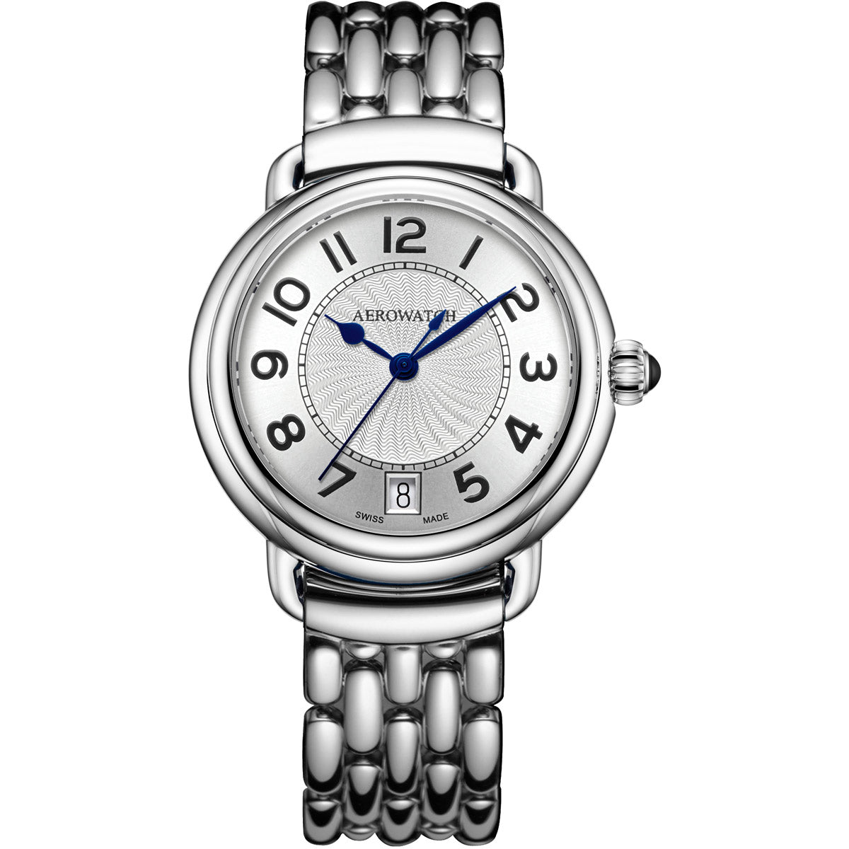 Aerowatch 1942 Lady Automatic Silver