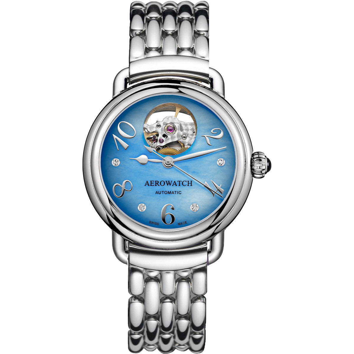 Aerowatch 1942 Lady Elegance Automatic Open Heart