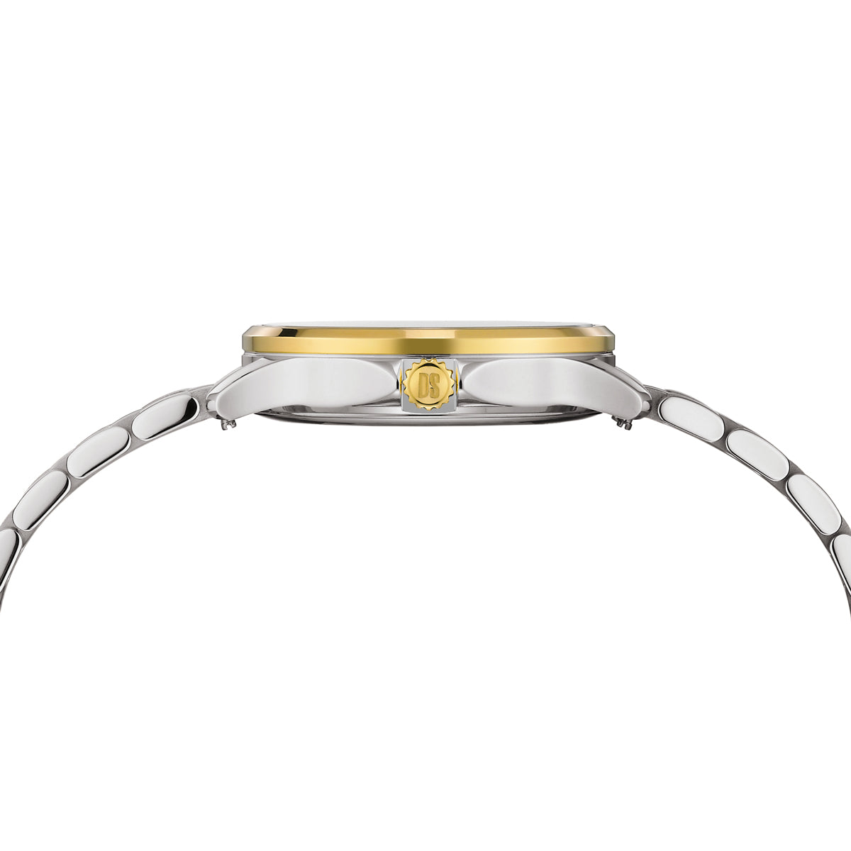 Certina DS-8 Lady 31mm titanium watch side profile showing 8mm slim case