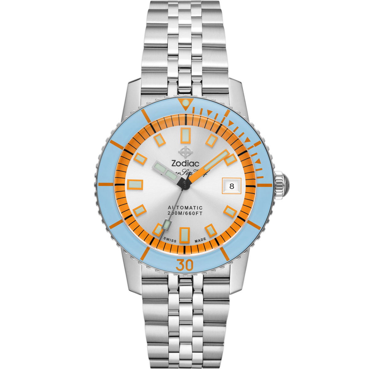 Zodiac Super Sea Wolf Compression ZO9304 | Swiss Dive Watch