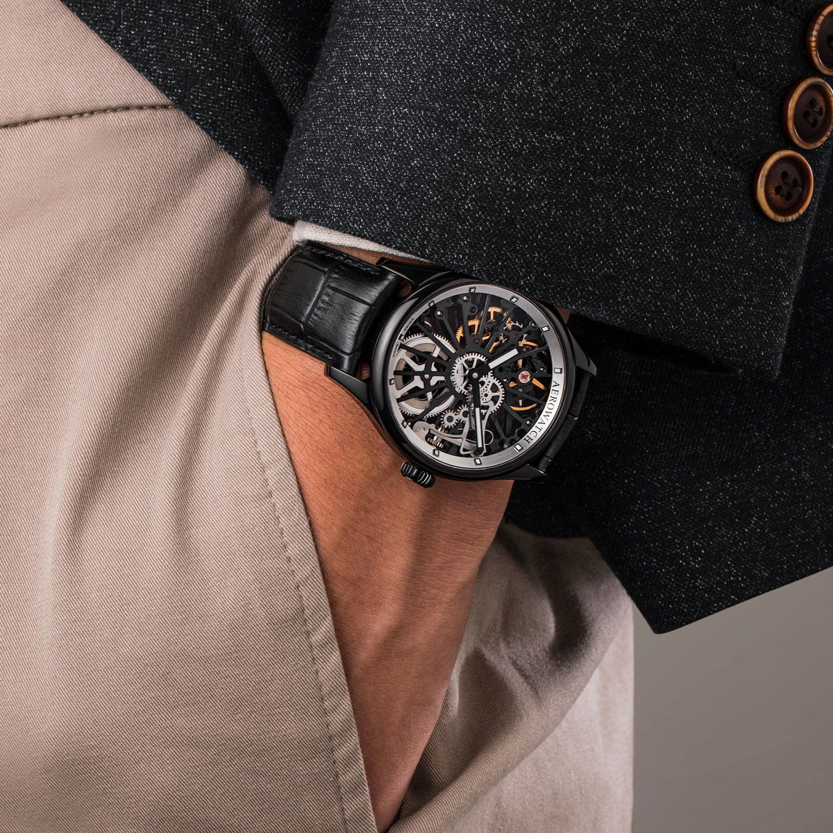 Aerowatch Renaissance Skelett Wheel