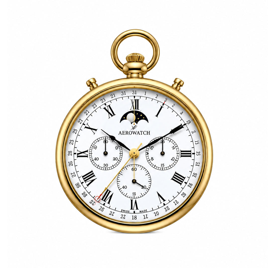 Aerowatch Lépine Mechanical Gold Plated
