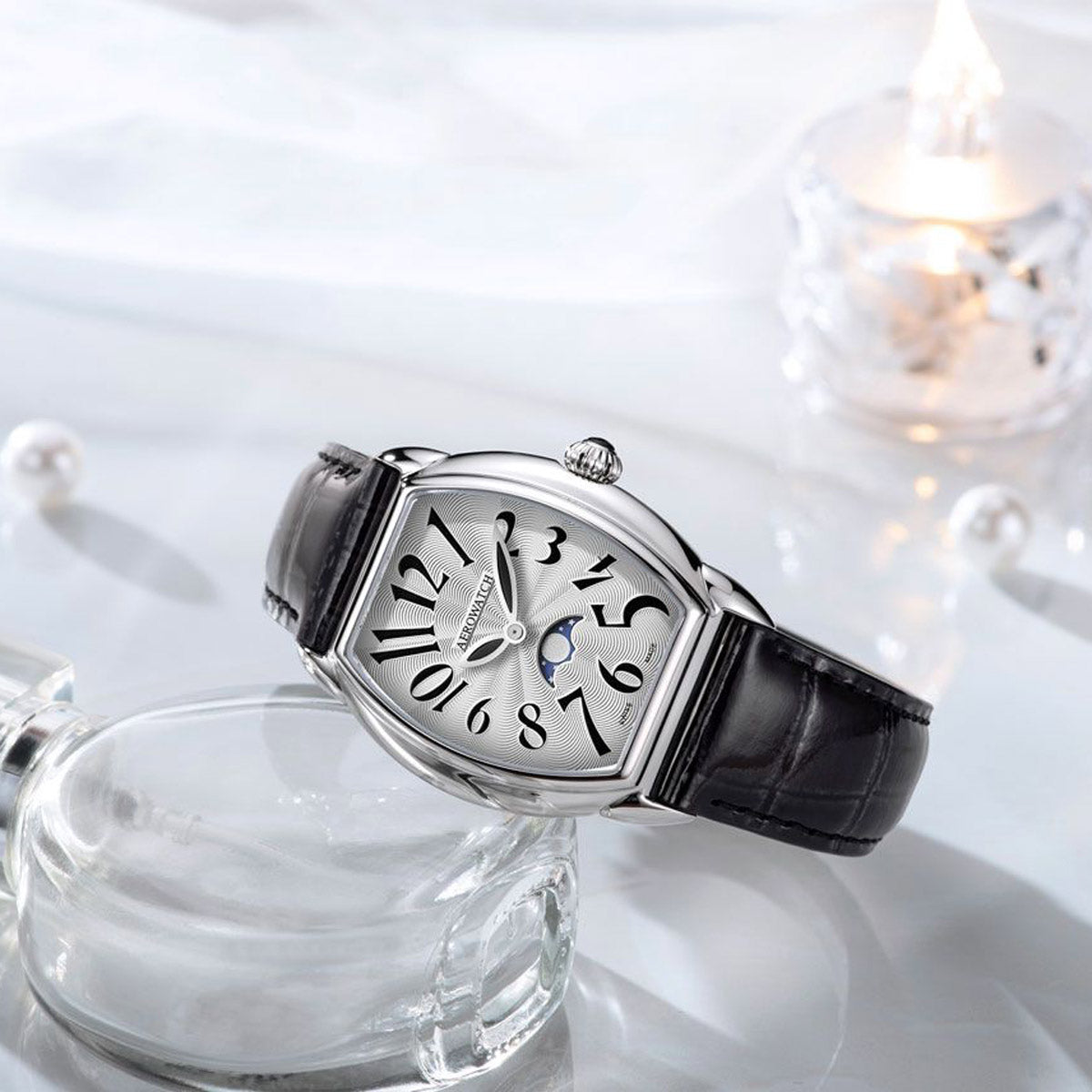 Aerowatch Streamline Moon Phase Quarz