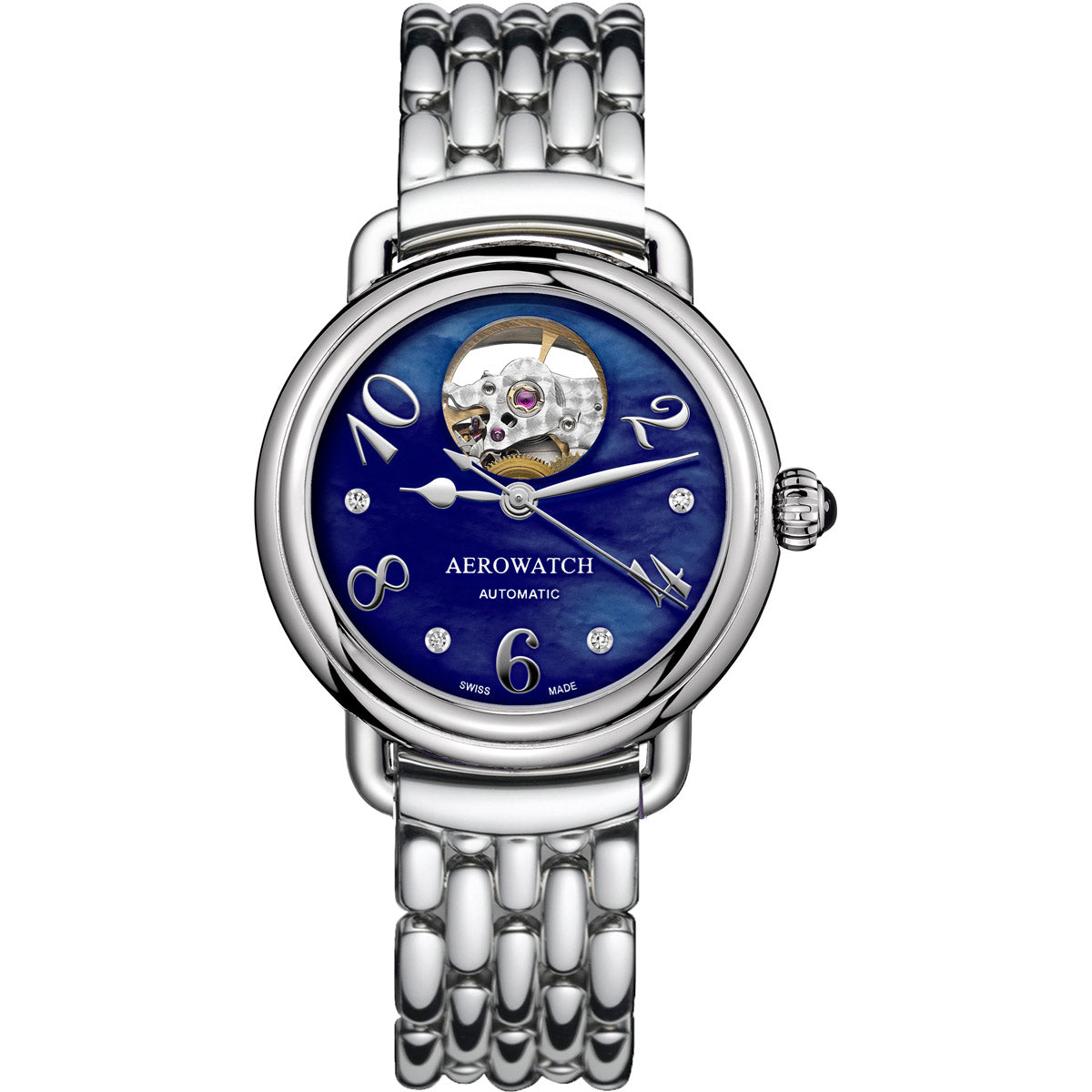 Aerowatch 1942 Lady Elegance Automatic Open Heart