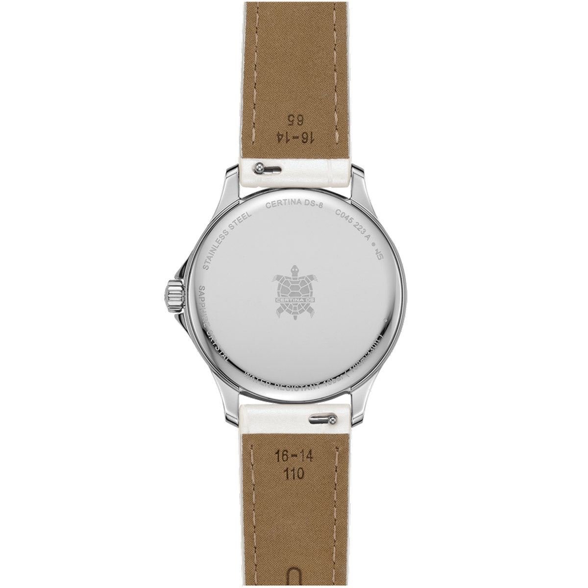 Certina DS-8 Moonphase Lady White Leather - Swiss Luxury Watch
