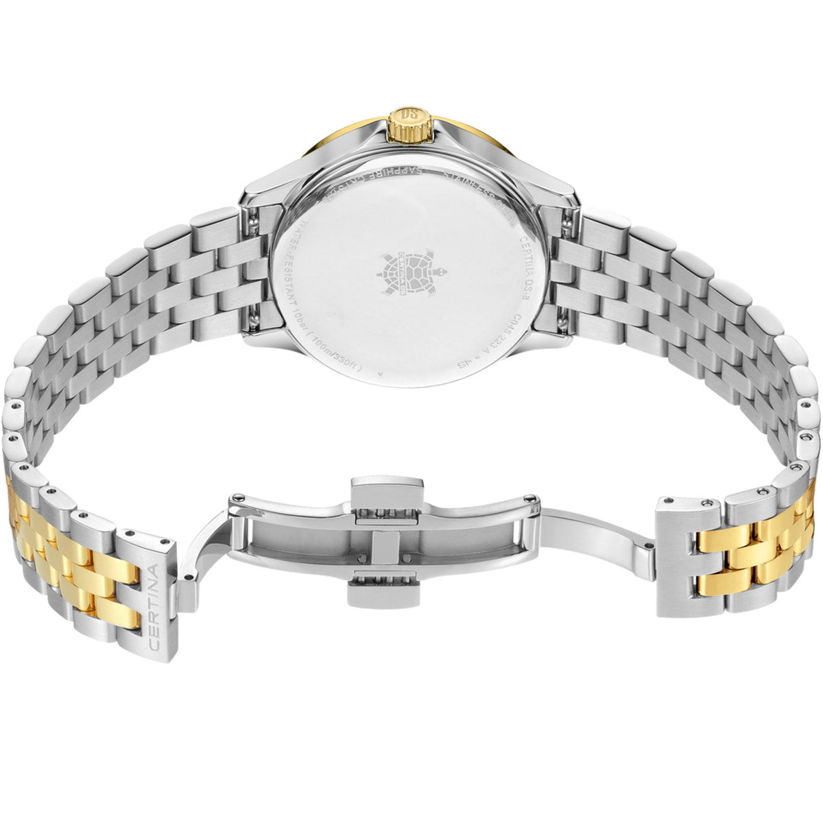 Certina DS-8 Moonphase Lady Two-Tone Mother of Pearl - Swiss Watch