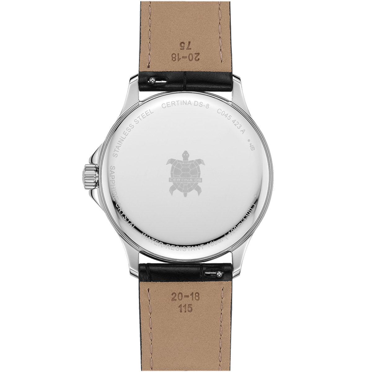Certina DS-8 Moonphase Gent Black Dial - Swiss Men's Watch