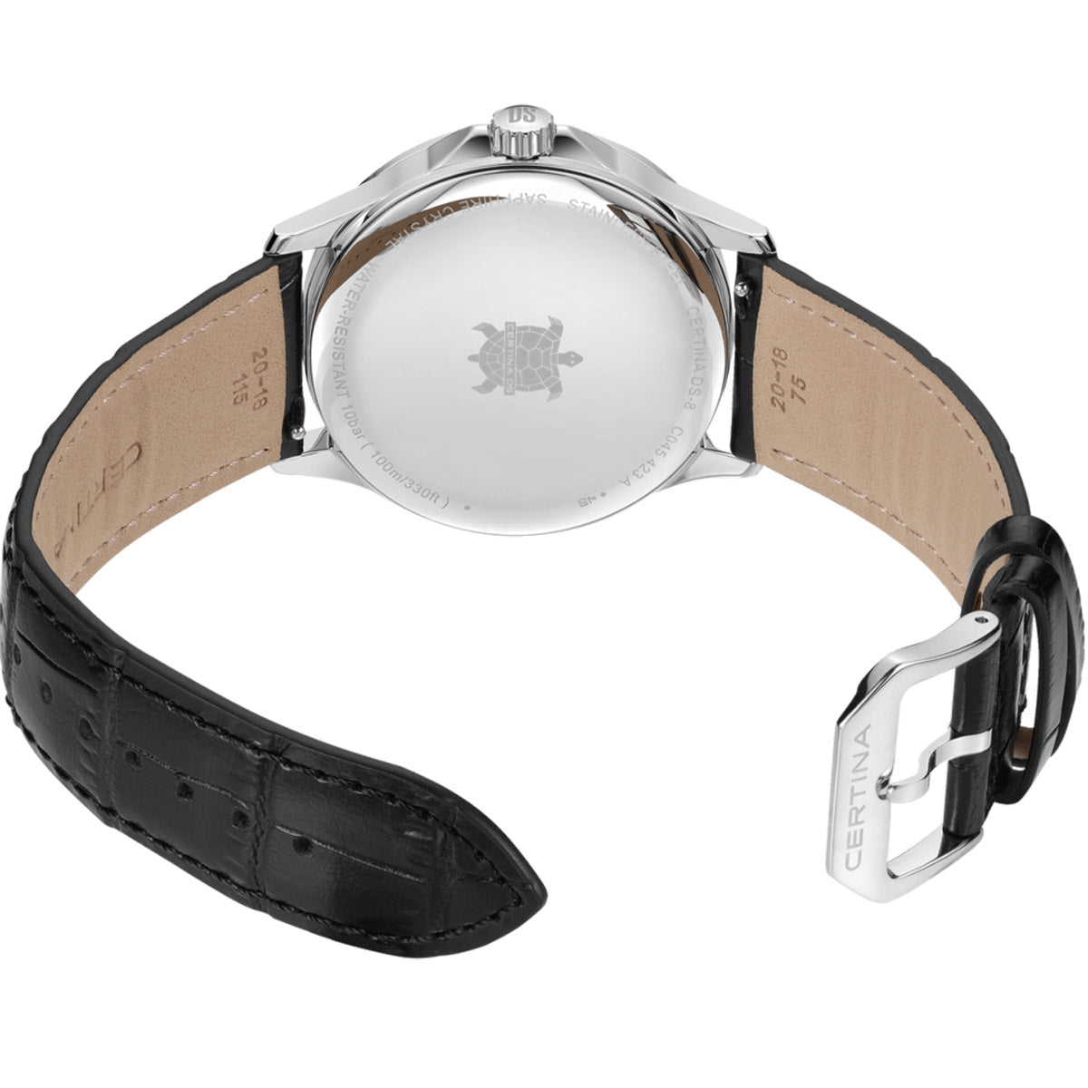 Certina DS-8 Moonphase Gent Black Dial - Swiss Men's Watch