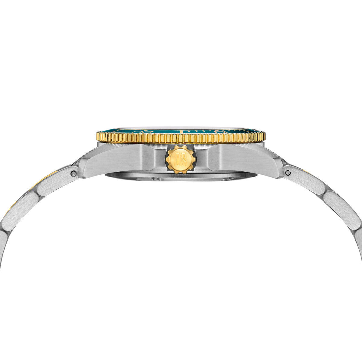 Certina DS Action Lady 34.5 mm - Green Dial, Two-Tone Gold, Quartz