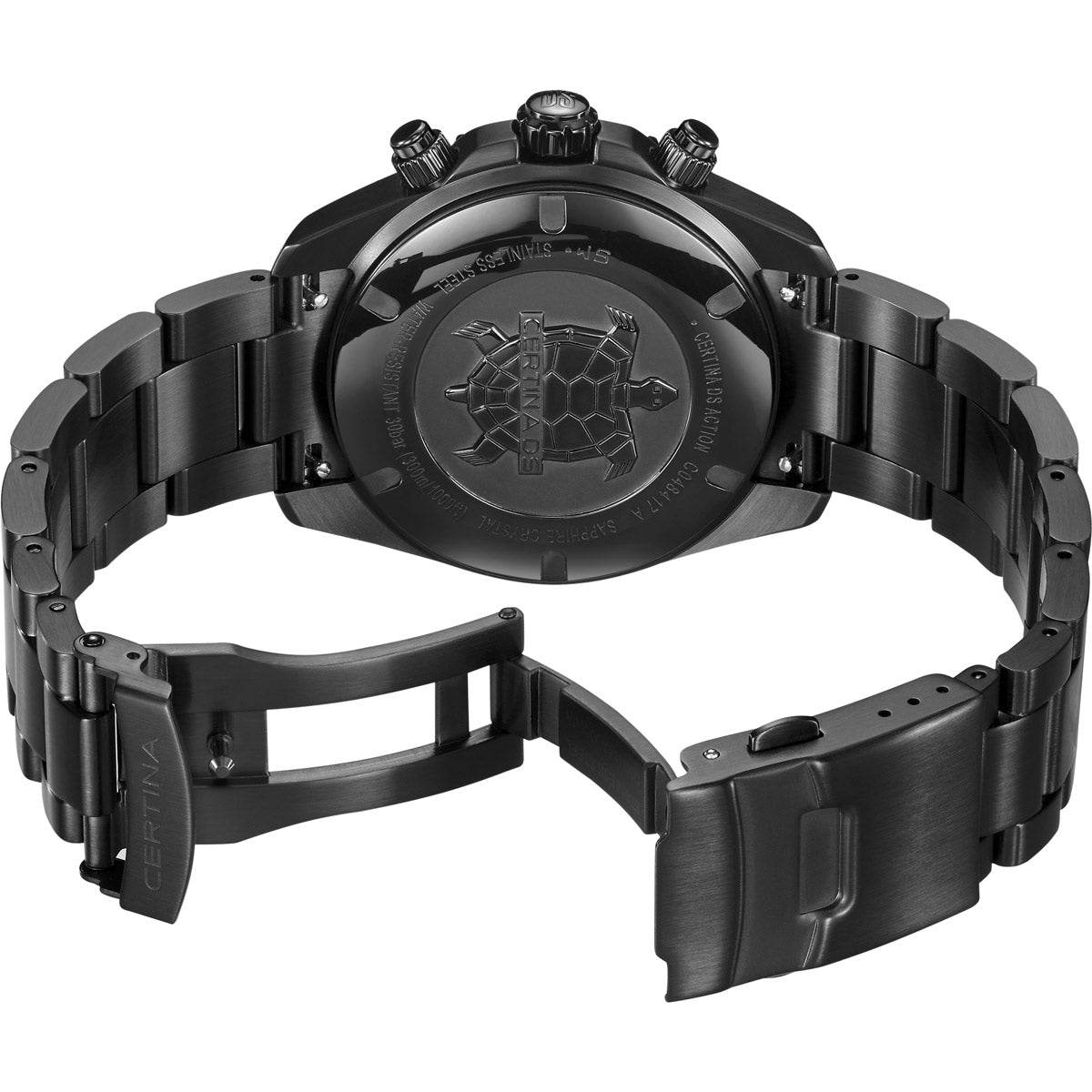 Certina DS Action Chronograph 42 mm - Black Dial, Stainless Steel
