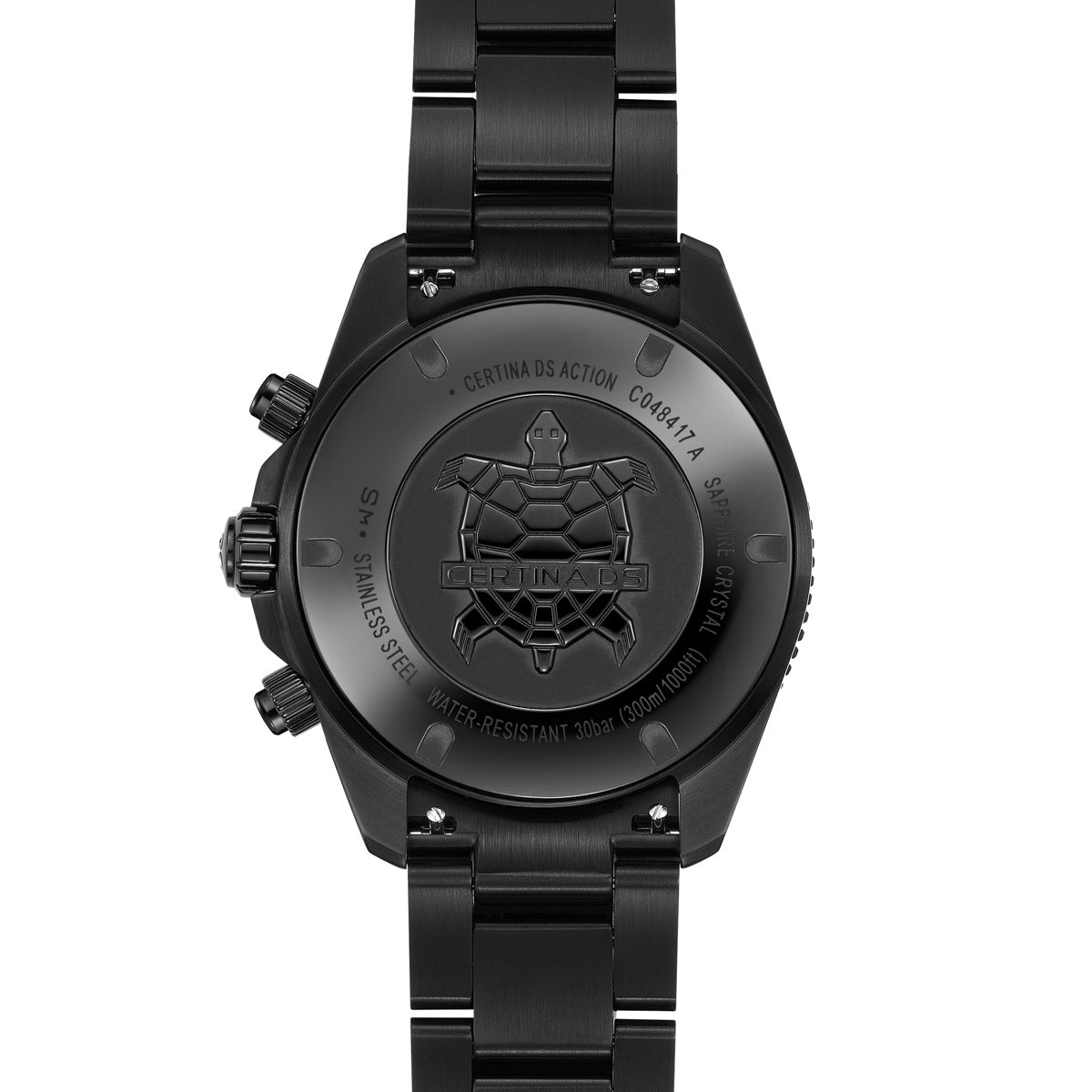 Certina DS Action Chronograph 42 mm - Black Dial, Stainless Steel