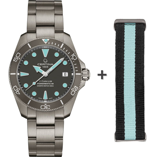 Certina DS Action Diver Powermatic 80 (38 mm) - C032.807.44.081.00 incl. additional nato strap