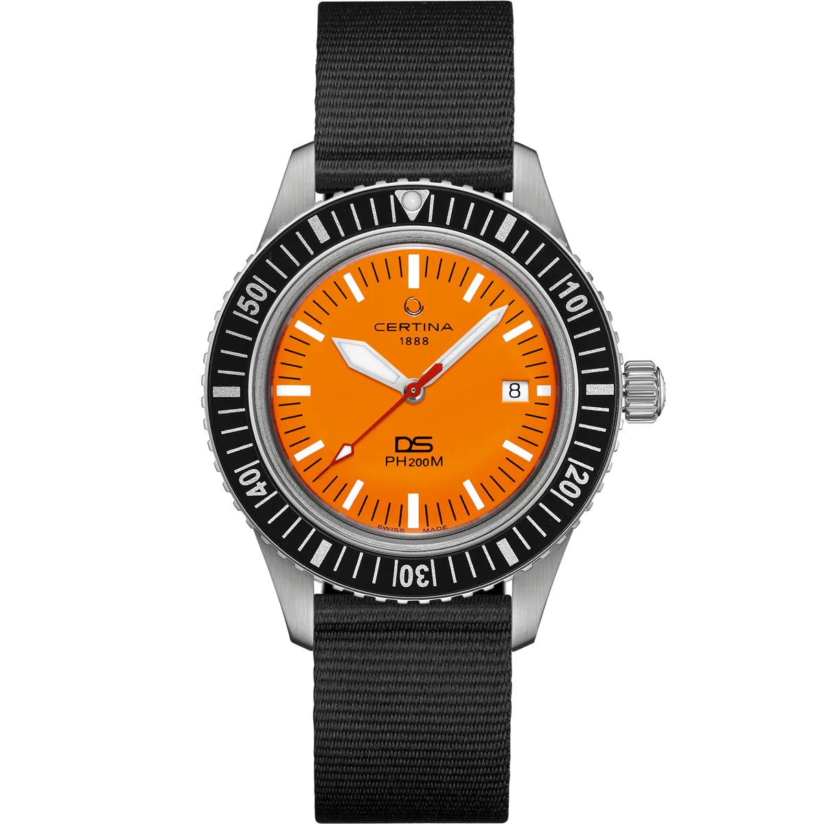 Certina DS PH200M Powermatic 80 Luxoia Special Edition — worn on black synthetic NATO strap